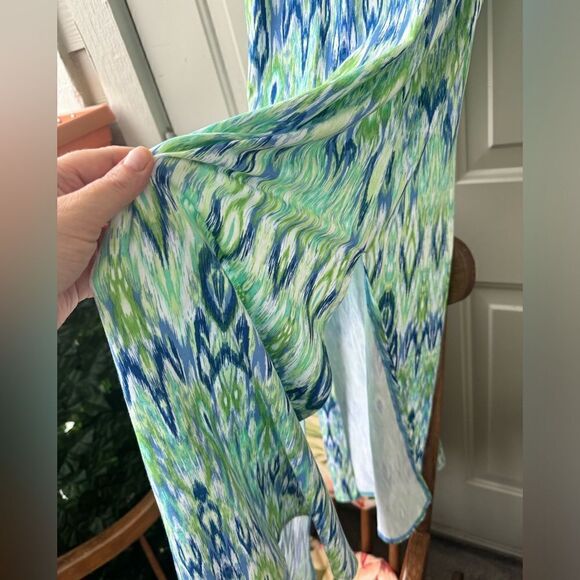 Chicos Ikat Print Popover Maxi Dress Size 0 - Picture 6 of 11